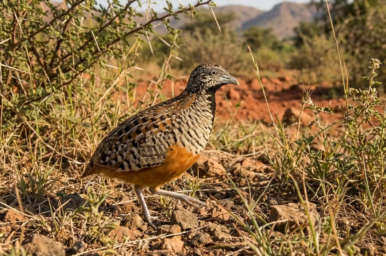 barred buttonquail