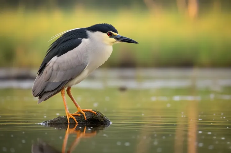 black crowned night heron